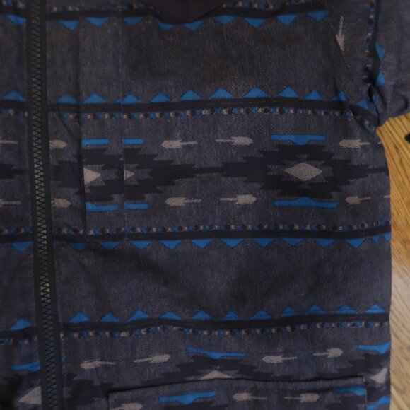 BURTON DRYRIDE jacket boys M snowboard ski blue Aztec waterproof outdoor hiking - Picture 4 of 11